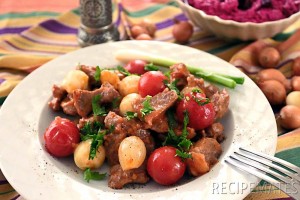 Lamb Saute with Shallots